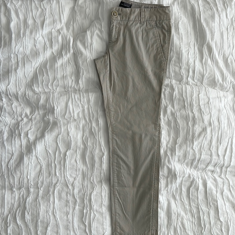 The Limited Twill khaki skinny pants